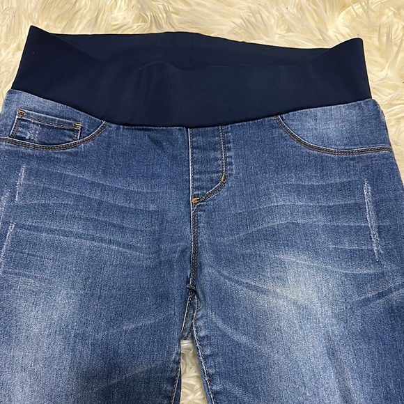 Women's Blue SONG Maternity Jeans. Size Small - Picture 2 of 5